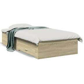 Okvir kreveta s ladicama boja hrasta sonome 75x190 cm drveni