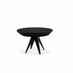 Crni stol na razvlačenje od hrastovog drveta Windsor &amp; Co Sofas Magnus, ø 120 cm