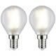 Paulmann 28789 LED Energetska učinkovitost 2021 F (A - G) E14 4.5 W toplo bijela (Ø x V) 45 mm x 78 mm 2 St.