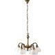 RABALUX 8815 | Flossi Rabalux luster svjetiljka 5x E27 bronca, bijelo alabaster