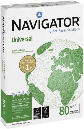 Navigator 82470A80S univerzalni papir za pisače i kopiranje din a4 80 g/m² 2500 list bijela