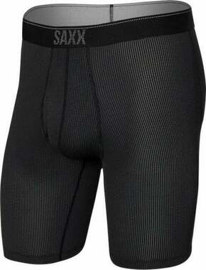 SAXX Quest Long Leg Boxer Brief Black II M Donje rublje za fitnes