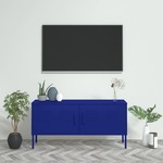vidaXL <em>TV</em> ormarić modri 105 x 35 x 50 cm čelični