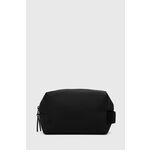 Kozmetička torbica Rains 15580 Wash Bag Small boja: crna - crna. Kozmetička torbica iz kolekcije Rains. Model izrađen od glatkog materijala.