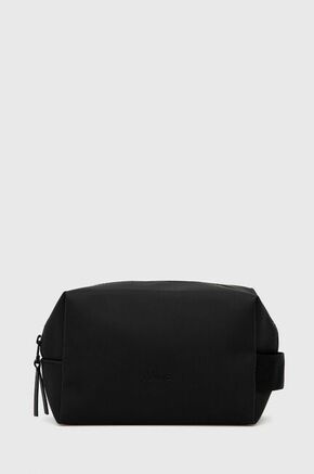 Kozmetička torbica Rains 15580 Wash Bag Small boja: crna - crna. Kozmetička torbica iz kolekcije Rains. Model izrađen od glatkog materijala.