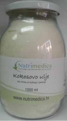 Kokosovo ulje bez mirisa 1000 ml