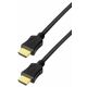 Transmedia High Speed HDMI braided cable with Ethernet 1,5m gold plugs, 4K