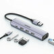 Ugreen multifunkcionalni adapter HUB USB 3.0 - 3 x USB / Ethernet RJ-45 / USB Type C PD sivi (CM475)