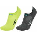 UYN Sneaker 4.0 Anthracite Mel/Lime 35-36 Čarape za fitnes