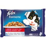Felix Fantastic - Komadići u želeu, piletina-govedina 4 x 85 g