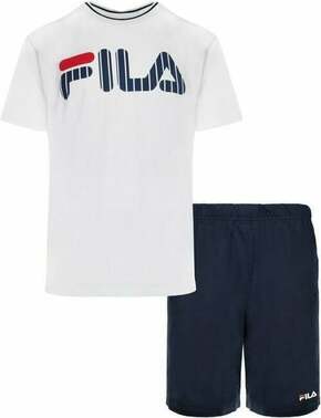 Fila FPS1131 Man Jersey Pyjamas White/Blue L Donje rublje za fitnes