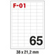 Etikete ILK 38x21,2mm pk100L Fornax F-01