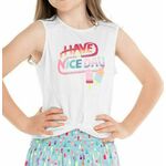 Majica kratkih rukava za djevojčice Lucky in Love Novelty Print Have An Ice Day Tank - multicolor