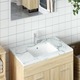 vidaXL Kupaonski umivaonik bijeli 50x40,5x18,5 cm pravokutni keramički