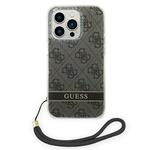 Maskica Guess za Apple Iphone 14 Pro with strap Brown