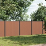 vidaXL Panel za ogradu smeđi 526 x 186 cm WPC