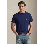 Pamučna majica Polo Ralph Lauren mornarsko plava 710B16610