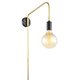 ITALUX MBM3386/1 BK+GD | Malene Italux zidna svjetiljka 1x E27 zlatno, crno