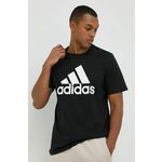ADIDAS SPORTSWEAR Tehnička sportska majica 'Essentials Big Logo' crna / bijela