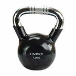 HMS Kettlebell s kromiranom ručkom KTC 20 kg crne boje