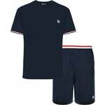 Fila FPS1135 Jersey Stretch T-Shirt / French Terry Pant Navy M Donje rublje za fitnes