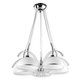 LEMIR O1485 CH | FlexL Lemir luster svjetiljka 5x E27 krom, bijelo