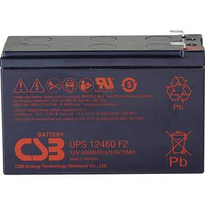 CSB Battery UPS 12460 high-rate UPS12460F2 olovni akumulator 12 V 9.6 Ah olovno-koprenasti (Š x V x D) 151 x 99 x 65 mm plosnati priključak 6.35 mm bez održavanja