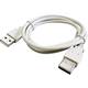 BKL Electronic USB kabel USB 2.0 USB-A utikač, USB-A utikač 1.00 m svijetlosiva zaštićen s folijom, pletena zaštita