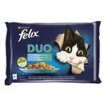Felix hrana za mačke Fantastic DUO bakalar i losos, losos i srdele, haringa i pastrva, pastrva i skuša, 12 (4x85g)