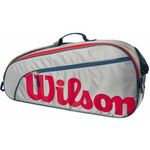 Tenis torba Wilson Junior 3 PK Racket Bag - EQT/red