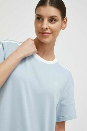 ADIDAS SPORTSWEAR Tehnička sportska majica 'Essentials 3-Stripes' pastelno plava / bijela