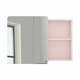Ružičasti zidni kupaonski ormarić sa ogledalom Tom Tailor for Tenzo Color Bath Large