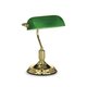 IDEAL LUX 013657 | Lawyer Ideal Lux stolna svjetiljka - LAWYER TL1 OTTONE - 38cm s prekidačem 1x E27 zlatno, zeleno