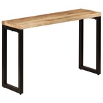 Konzolni stol od masivnog drva manga i čelika 120 x 35 x 76 cm