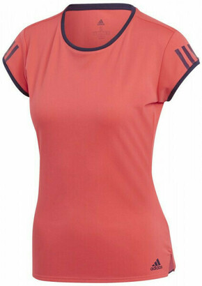 Ženska majica Adidas Club 3 Stripes Tee W - shock red