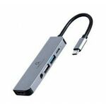 USB Type-C 5-u-1 multi-port adapter GEMBIRD A-CM-COMBO5-02 (Hub + HDMI + PD + stereo audio)
