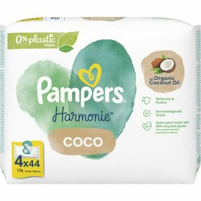 Pampers Harmonie Coconut Pure vlažne maramice za djecu 4x44 kom