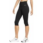 Tajice Nike One High-Waisted Capri Leggings - black/white