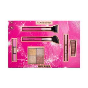 Makeup Revolution London Blush &amp; Glow Gift Set Set paleta highlightera Highlighter Quad 9