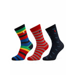 Set od 3 para dječjih visokih čarapa Polo Ralph Lauren 444945128001 Grey 020