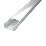 Kanal za LED traku, sa difuznim poklopcem, bijeli SET, SU2-W-1M-SET
