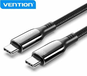 Vention Cotton Braided USB 2.0 C Male to C Male 5A Cable 2M Black VEN-CTKBH
