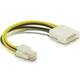 DeLOCK kabel P4 muški&gt; Molex 4pin muški Multicolor 0,13 m Delock struja priključni kabel 0.13 m višebojna