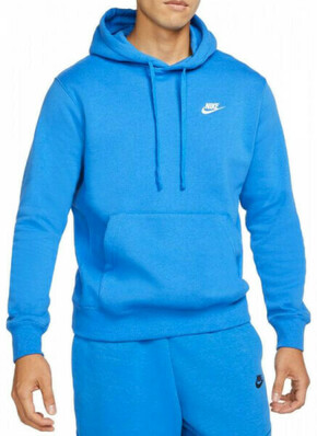 Muška sportski pulover Nike Sportswear Club Hoodie PO BB - signal blue/signal blue/white