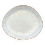 Bijeli ovalni tanjur od kamenine Costa Nova Brisa, ⌀ 27 cm