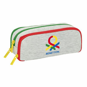 Trostruka pernica Benetton Pop Siva (21 x 8 x 8 cm)