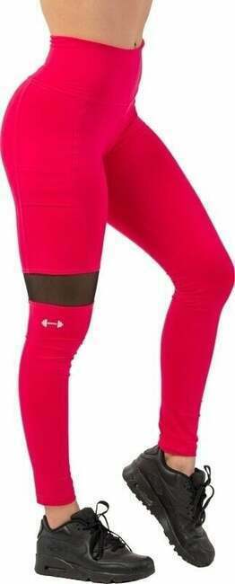 Nebbia Sporty Smart Pocket High-Waist Leggings Pink L Fitness hlače