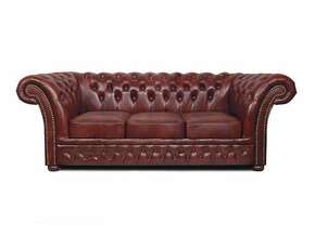 Chesterfield Trosjed Winfield Basic Luxe Leather | 3-sjedišta | Cloudy Red