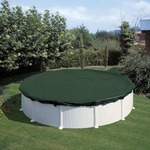 Summer Fun zimski pokrivač za bazen okrugli 400 - 420 cm PVC zeleni