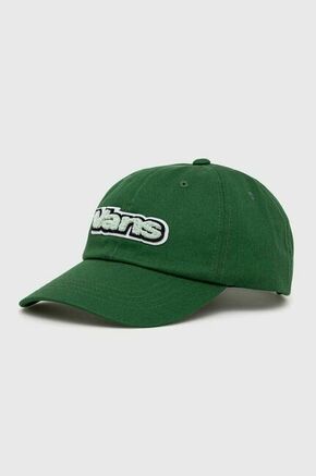 Pamučna kapa sa šiltom Vans boja: zelena
